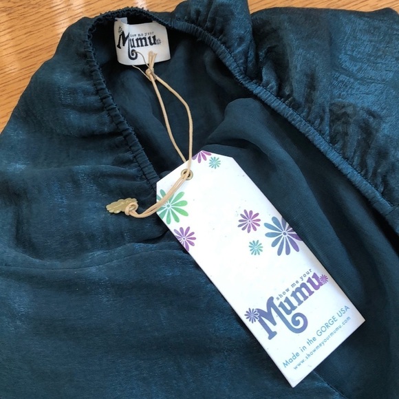 NWT Show Me Your Mumu Green Halter Maxi Prom Dress - Picture 5 of 7